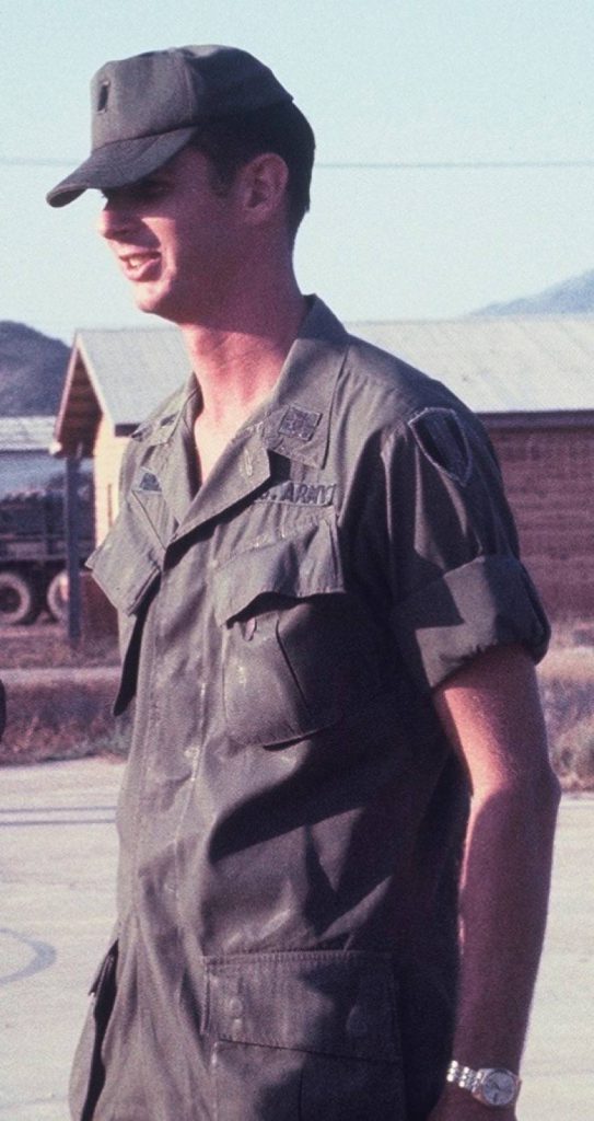 Kent Hinckley as a young U.S. Army officer in Vietnam